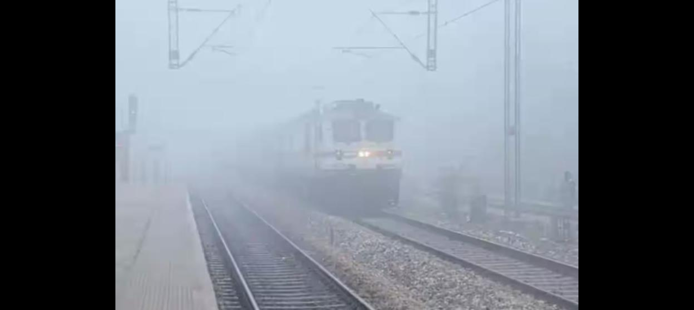Several trains run late due to dense fog